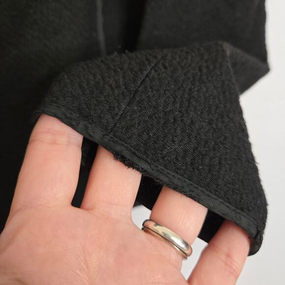 Vince Asymmetrical Boucle Open Front Jacket Black XS Capsule Wardrobe Versatile - Picture 12 of 16